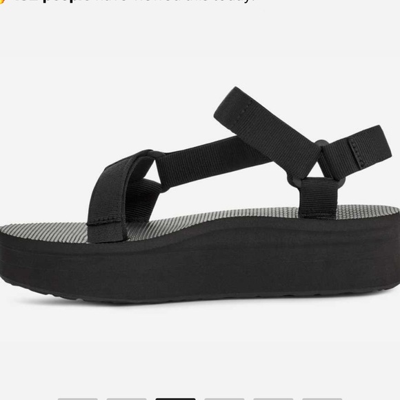 TEVA Flatform Universal Sandal Strappy Velcro Black Size 11 NEW - Picture 15 of 16